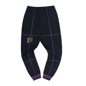 AACA Joggers w/ Color Contrast Stitch 90s Hip Hop Sweatpants Multicolor